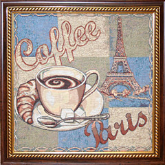 Гобеленовая картина в багете «Утро в Париже»