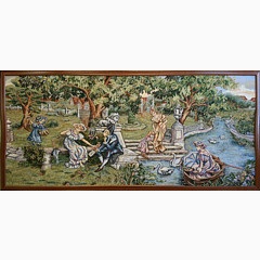 Гобеленовая картина в багете «Время романтизма»
