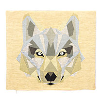Гобеленовый чехол для подушки «Сибирский волк»