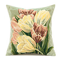 Гобеленовый чехол для подушки «Тюльпаны весенние»