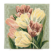 Гобеленовый чехол для подушки «Тюльпаны весенние»