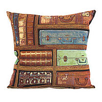 Гобеленовый декоративный чехол для подушки «Чемоданное настроение»