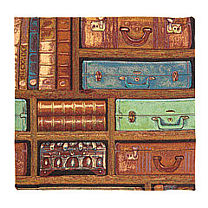 Гобеленовый декоративный чехол для подушки «Чемоданное настроение»