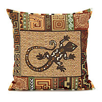 Гобеленовый декоративный чехол для подушки «Саламандра»