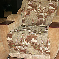 Гобеленовое покрывало для мягкой мебели «Город»