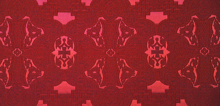 Ткань для вышивки и украшения «Византийский крест» (рисунок 4098)