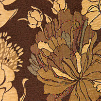 Гобеленовая ткань «Сад» (коричневый)